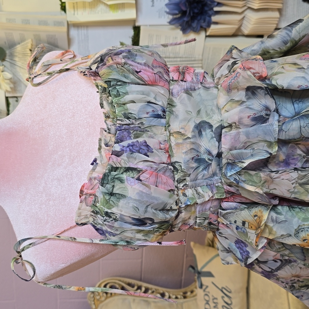 Selkie Sold Out The Butterfly Botanics Shakespeare Dress XS Multicolor - Picture 2 of 15